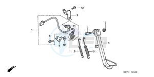 CBR125RWA Europe Direct - (ED / WH) drawing STAND