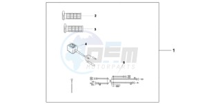 CB600F39 UK - (E / MKH ST) drawing HEATED GRIPS