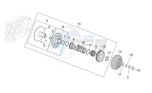 Atlantic 400-500 sprint drawing Pulley assy. driven