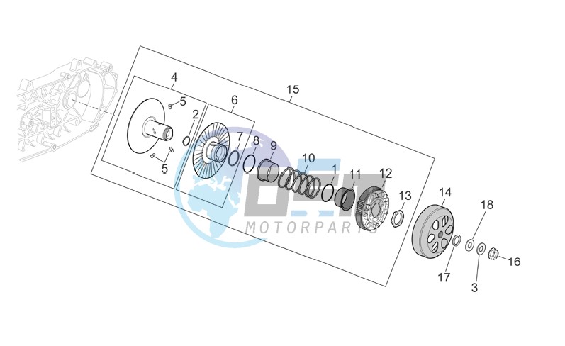 Pulley assy. driven