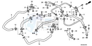 GL18009 Europe Direct - (ED / AB NAV) drawing WATER PIPE