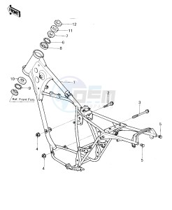 KDX 80 A [KDX80] (A1-A2) [KDX80] drawing FRAME_FRAME FITTINGS