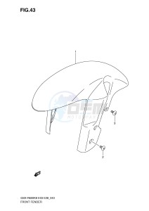 GSX-R600 (E3-E28) drawing FRONT FENDER