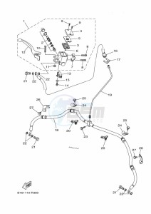 YFM700FWBD YFM7NKPXK (B5KD) drawing FRONT MASTER CYLINDER