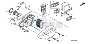 VT750C9 Europe Direct - (ED / MME) drawing AIR CLEANER