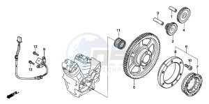 NT700VA drawing PULSE GENERATOR/ STARTING CLUTCH