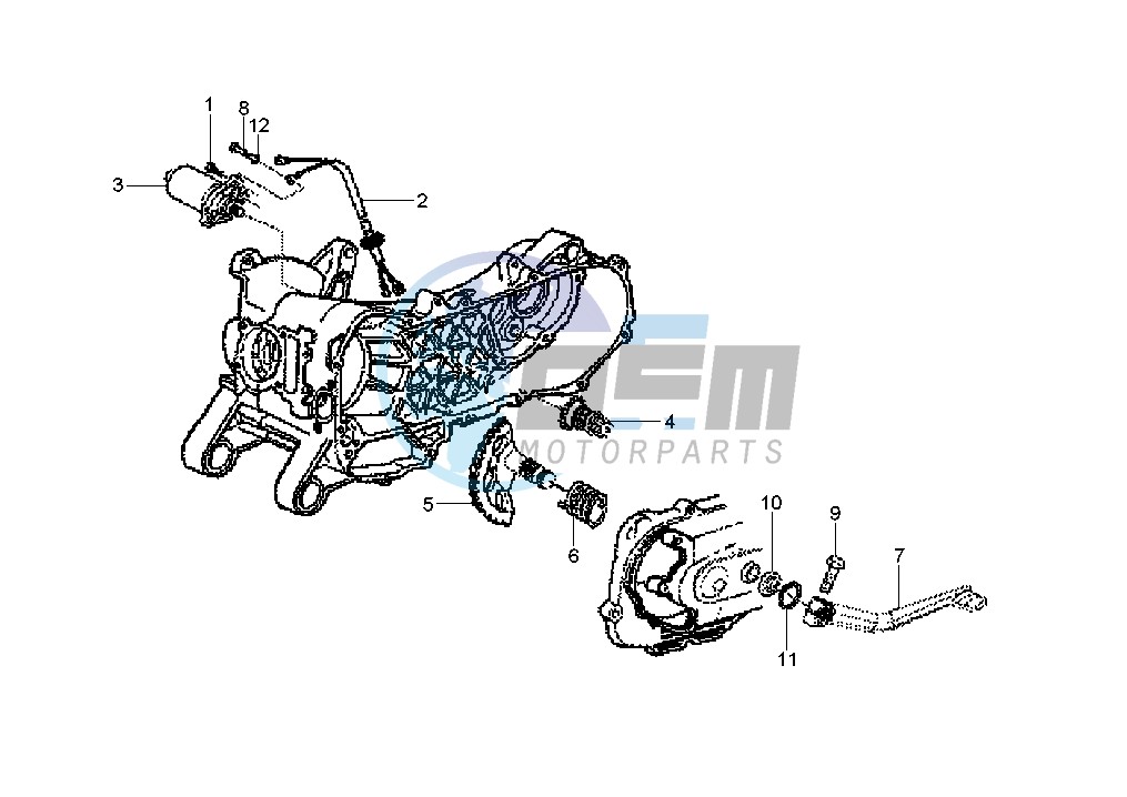 Starting Motor - Starting lever