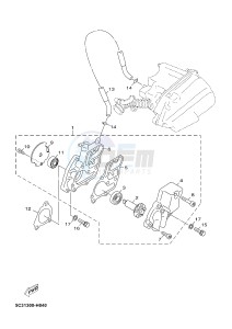 YN50FM NEO'S 4 (2CG7) drawing WATER PUMP