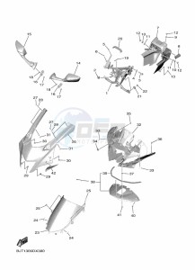 YZF690 YZF-R7 (BEB4) drawing COWLING 1