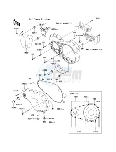 VN 2000 D [VULCAN 2000 LIMITED] (6F) D6F drawing LEFT ENGINE COVER-- S- -