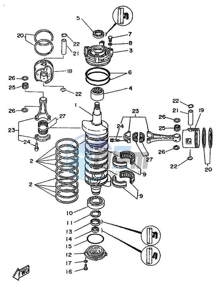 CRANKSHAFT--PISTON