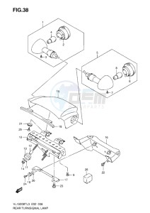 VL1500 BT drawing REAR TURN SIGNAL LAMP