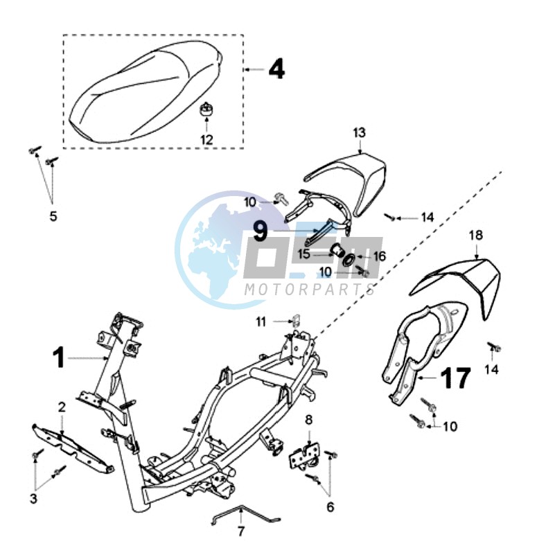 FRAME AND SADDLE