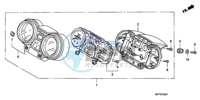 METER (CB1300S/CB1300SA)