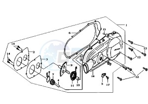 SUPER DUKE - 150 cc drawing CLUTCH COVER