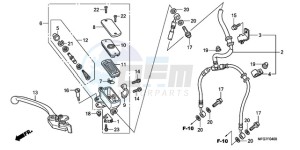 CB600F39 F / CMF ST drawing FR. BRAKE MASTER CYLINDER (CB600F/F3)