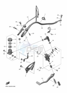 YZF1000 YZF-R1 (B3LG) drawing REAR MASTER CYLINDER