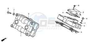 VFR750F drawing CYLINDER HEAD COVER