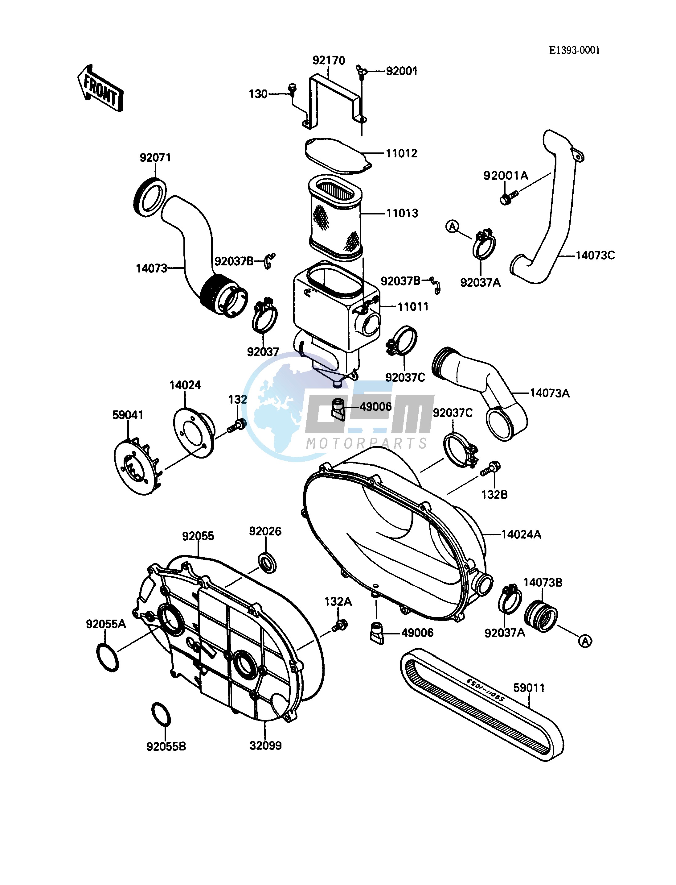 CONVERTER COVER_DRIVE BELT