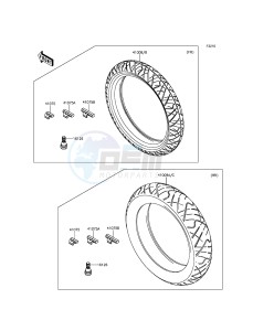 NINJA 300 ABS EX300BGFA XX (EU ME A(FRICA) drawing Tires