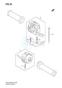 GSF1200 (E2) Bandit drawing HANDLE SWITCH