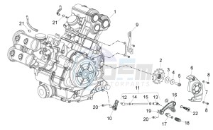 Shiver 750 drawing Engine