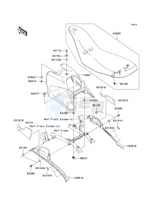 KSV 700 A [KFX 700] (A6F-A9F) A6F drawing SEAT