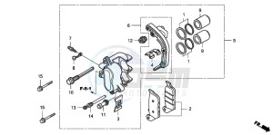 FJS400D SILVER WING drawing REAR BRAKE CALIPER