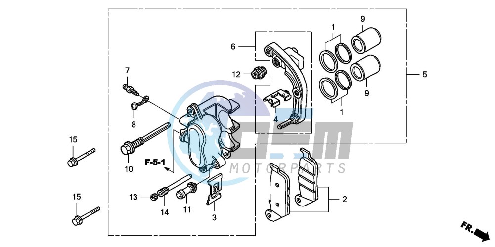 REAR BRAKE CALIPER