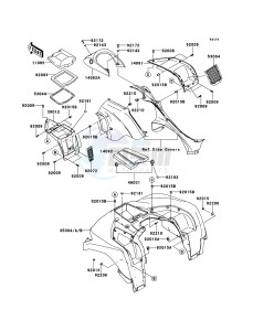 KVF750_4X4_EPS KVF750GCS EU GB drawing Front Fender(s)