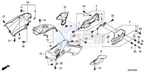 TRX500FAC drawing BODY COVER