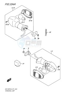 GSX-1250F ABS EU drawing TURNSIGNAL LAMP