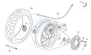 Atlantic 125-250 drawing Front wheel