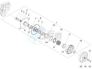 150 4T 3V ie Primavera (NAFTA) drawing Driven pulley