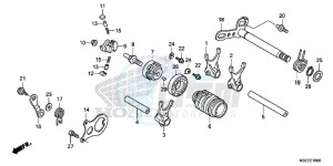 CRF150RBD CRF150RB Europe Direct - (ED) drawing GEARSHIFT DRUM