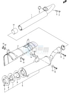 LT-A500X drawing MUFFLER