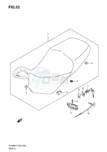 DL 650 V-STROM EU-UK drawing SEAT