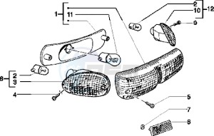 Typhoon 125 XR drawing Rear tail lamp