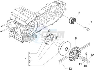 Fuoco 500 e3 800 drawing Driving pulley