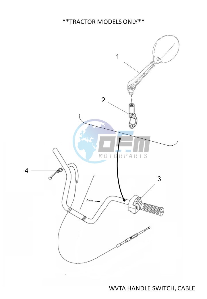 WVTA HANDLE SWITCH, CABLE