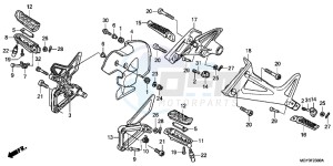 VFR800XB Crossrunner E drawing STEP (VFR800XB,C)