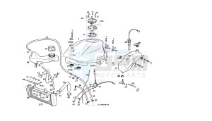 GPR REPLICA PESEK - 50 CC EU2 drawing FUEL AND OIL TANK