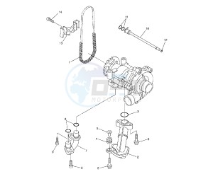 FZ8-S 800 drawing OIL PUMP