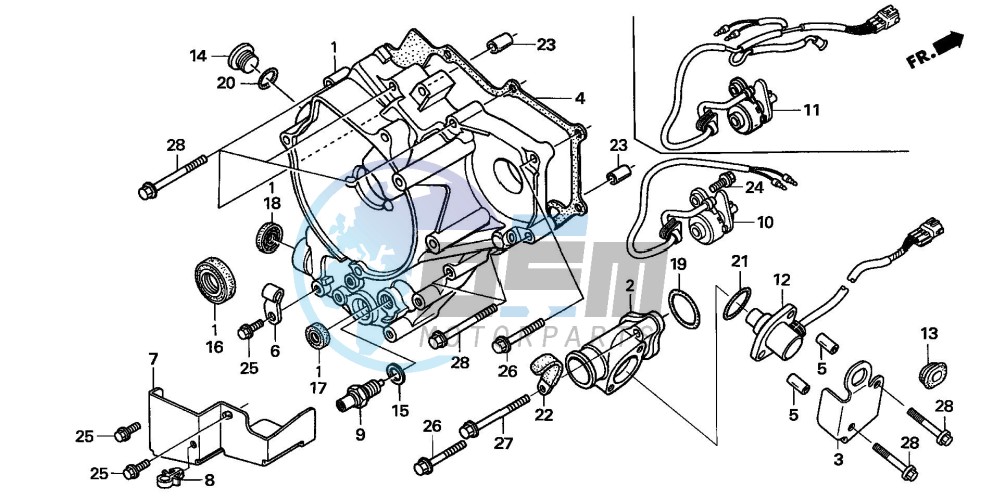 REAR CRANKCASE COVER