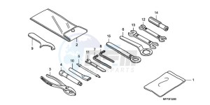 CB1300SA9 France - (F / ABS BCT CMF MME TWO TY2) drawing TOOLS