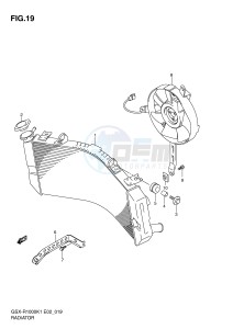 GSX-R1000 (E2) drawing RADIATOR