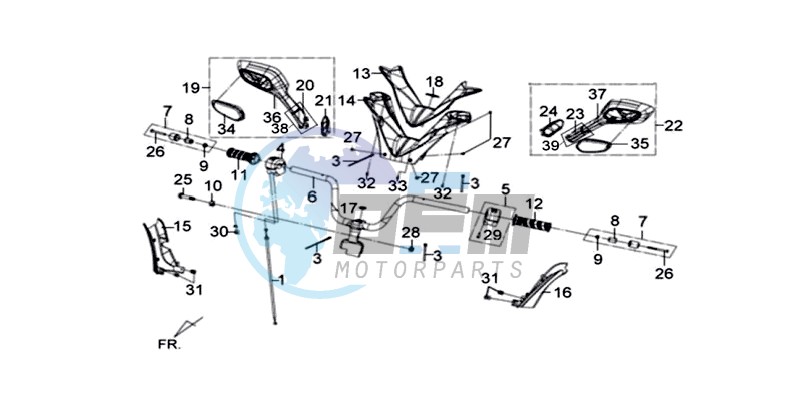 HANDLEBAR / BRAKE LEVERS / MIRRORS