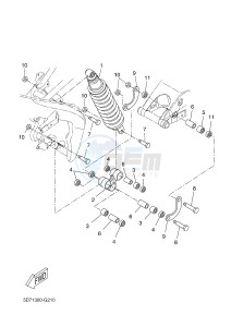 YZF-R125 R125 (5D7J 5D7J 5D7J) drawing REAR SUSPENSION