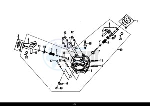 FIDDLE III 50 (25 KM/H) (XA05W5-NL) (E4) (L7-M0) drawing CYLINDER HEAD