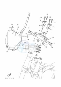 YZ125 (B4XA) drawing STEERING